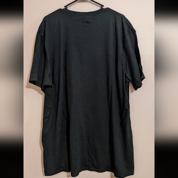 Mad Engine Santa Claus T Rex Dinosaur Men's Short Sleeve Christmas Shirt 2XL - Picture 7 of 7